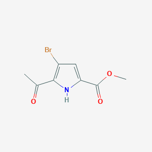 molecular formula C8H8BrNO3 B3022266 Methyl 5-acetyl-4-bromo-1H-pyrrole-2-carboxylate CAS No. 157425-54-2