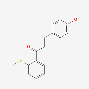 3-(4-Methoxyphenyl)-2'-thiomethylpropiophenone