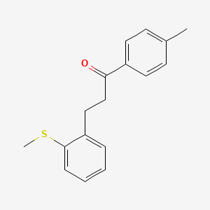4'-Methyl-3-(2-thiomethylphenyl)propiophenone