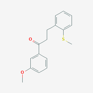3'-Methoxy-3-(2-thiomethylphenyl)propiophenone