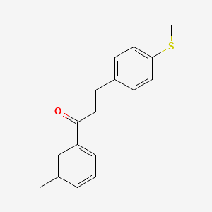 3'-Methyl-2-(4-thiomethylphenyl)propiophenone