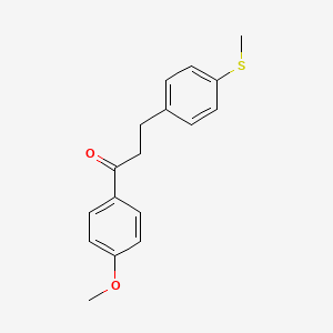 4'-Methoxy-3-(4-thiomethylphenyl)propiophenone