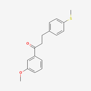 3'-Methoxy-3-(4-thiomethylphenyl)propiophenone
