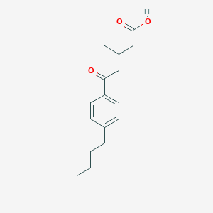 molecular formula C17H24O3 B3022308 3-Methyl-5-oxo-5-(4-pentylphenyl)pentanoic acid CAS No. 951893-56-4