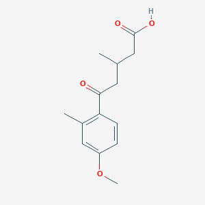 5-(4-Methoxy-2-methylphenyl)-3-methyl-5-oxovaleric acid