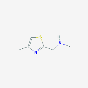 molecular formula C6H10N2S B3022316 Methyl-(4-methyl-thiazol-2-ylmethyl)-amine CAS No. 644950-37-8