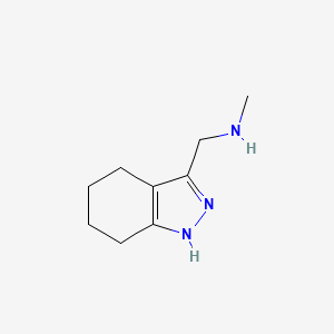 molecular formula C9H15N3 B3022322 N-methyl-1-(4,5,6,7-tetrahydro-1H-indazol-3-yl)methanamine CAS No. 883544-80-7