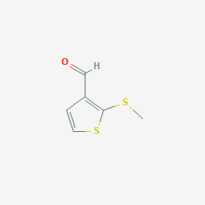 2-(Methylthio)thiophene-3-carboxaldehyde