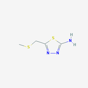 5-[(Methylsulfanyl)methyl]-1,3,4-thiadiazol-2-amine
