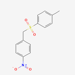 molecular formula C14H13NO4S B3022342 1-Methyl-4-[(4-nitrobenzyl)sulfonyl]benzene CAS No. 61081-32-1