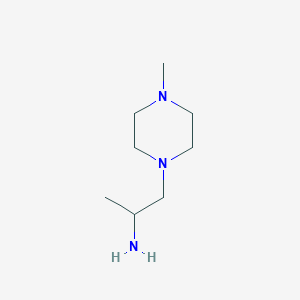 molecular formula C8H19N3 B3022351 1-(4-Methylpiperazin-1-yl)propan-2-amine CAS No. 54151-53-0