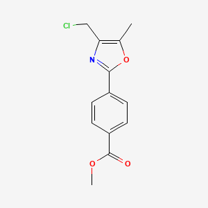 Methyl 4-(4-(chloromethyl)-5-methyloxazol-2-yl)benzoate