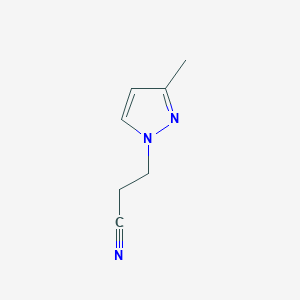 molecular formula C7H9N3 B3022375 3-(3-methyl-1H-pyrazol-1-yl)propanenitrile CAS No. 945457-69-2