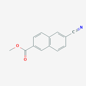 molecular formula C13H9NO2 B3022385 Methyl 6-cyanonaphthalene-2-carboxylate CAS No. 5088-91-5