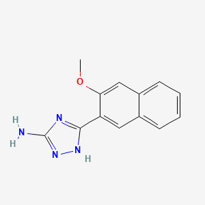 molecular formula C13H12N4O B3022392 5-(3-Methoxy-2-naphthyl)-4H-1,2,4-triazol-3-amine CAS No. 502685-69-0