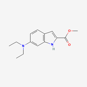 molecular formula C14H18N2O2 B3022394 methyl 6-(diethylamino)-1H-indole-2-carboxylate CAS No. 887359-98-0