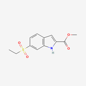 methyl 6-(ethylsulfonyl)-1H-indole-2-carboxylate