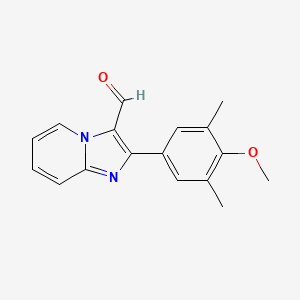 B3022402 2-(4-Methoxy-3,5-dimethylphenyl)imidazo[1,2-a]pyridine-3-carbaldehyde CAS No. 898392-39-7
