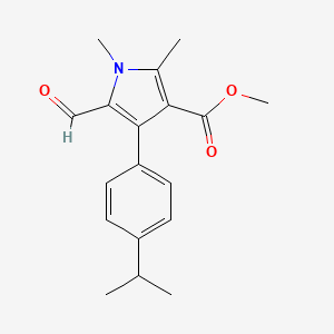 Methyl 5-formyl-4-(4-isopropylphenyl)-1,2-dimethyl-1H-pyrrole-3-carboxylate