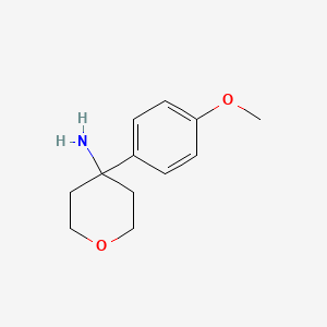 molecular formula C12H17NO2 B3022411 4-(4-Methoxyphenyl)oxan-4-amine CAS No. 1017465-69-8