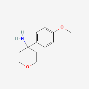 4-(4-Methoxyphenyl)oxan-4-amine