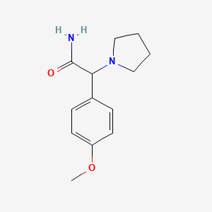 2-(4-Methoxyphenyl)-2-pyrrolidin-1-ylacetamide