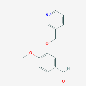 molecular formula C14H13NO3 B3022435 4-Methoxy-3-(pyridin-3-ylmethoxy)benzaldehyde CAS No. 926224-73-9