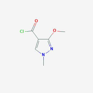 molecular formula C6H7ClN2O2 B3022443 3-Methoxy-1-methyl-1H-pyrazole-4-carbonyl chloride CAS No. 332070-70-9