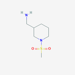 molecular formula C7H16N2O2S B3022449 (1-(Methylsulfonyl)piperidin-3-yl)methanamine CAS No. 869371-29-9