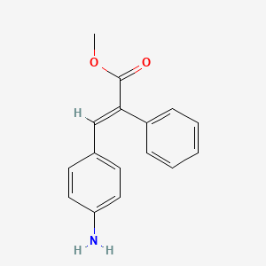 molecular formula C16H15NO2 B3022461 methyl (2E)-3-(4-aminophenyl)-2-phenylacrylate CAS No. 632292-71-8