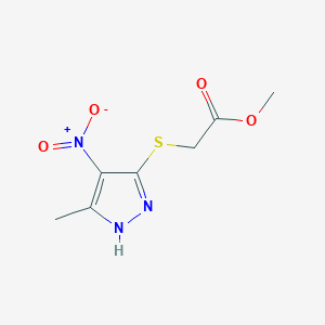 Methyl [(5-methyl-4-nitro-1H-pyrazol-3-yl)thio]-acetate