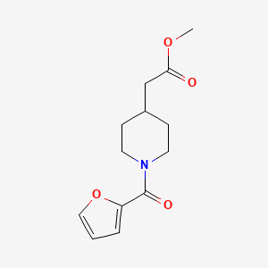 molecular formula C13H17NO4 B3022465 Methyl [1-(2-furoyl)piperidin-4-YL]acetate CAS No. 952934-82-6