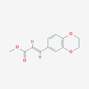 molecular formula C12H12O4 B3022469 methyl (2E)-3-(2,3-dihydro-1,4-benzodioxin-6-yl)acrylate CAS No. 383907-59-3
