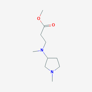 molecular formula C10H20N2O2 B3022481 Methyl 3-[methyl(1-methylpyrrolidin-3-yl)amino]propanoate CAS No. 1119449-66-9