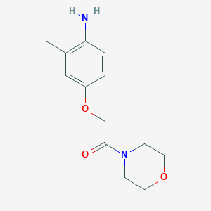 [2-Methyl-4-(2-morpholin-4-yl-2-oxoethoxy)phenyl]amine