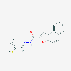 molecular formula C19H14N2O2S B302249 N'-[(E)-(3-methylthiophen-2-yl)methylidene]naphtho[2,1-b]furan-2-carbohydrazide 