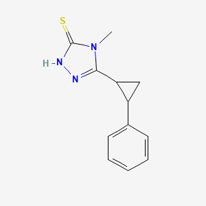 4-methyl-5-(2-phenylcyclopropyl)-4H-1,2,4-triazole-3-thiol