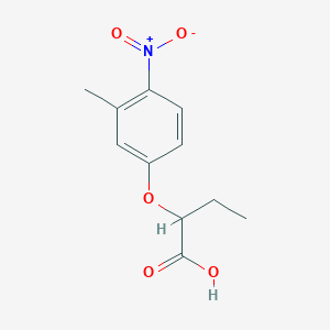 2-(3-Methyl-4-nitrophenoxy)butanoic acid