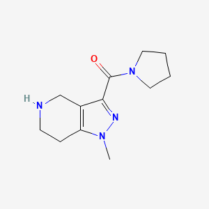 (1-methyl-4,5,6,7-tetrahydro-1H-pyrazolo[4,3-c]pyridin-3-yl)(pyrrolidin-1-yl)methanone