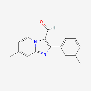 7-Methyl-2-(3-methylphenyl)imidazo[1,2-a]pyridine-3-carbaldehyde