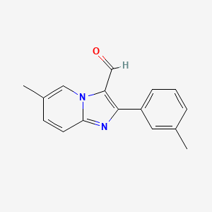 6-Methyl-2-(3-methylphenyl)imidazo[1,2-a]pyridine-3-carbaldehyde
