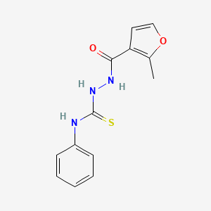 2-(2-methyl-3-furoyl)-N-phenylhydrazinecarbothioamide