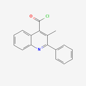 3-Methyl-2-phenylquinoline-4-carbonyl chloride