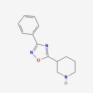 3-(3-Phenyl-1,2,4-oxadiazol-5-yl)piperidine