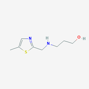 3-{[(5-Methyl-1,3-thiazol-2-yl)methyl]amino}propan-1-ol dihydrochloride