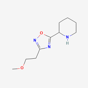 2-[3-(2-Methoxyethyl)-1,2,4-oxadiazol-5-yl]piperidine