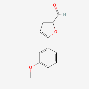 molecular formula C12H10O3 B3022533 5-(3-Methoxyphenyl)furan-2-carbaldehyde CAS No. 55377-84-9