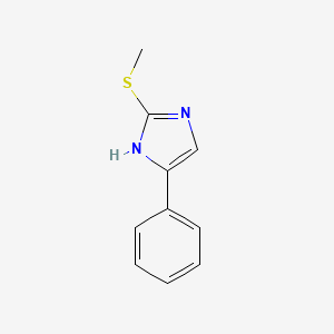 molecular formula C10H10N2S B3022541 2-(methylsulfanyl)-4-phenyl-1H-imidazole CAS No. 25433-10-7