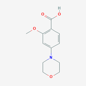 molecular formula C12H15NO4 B3022552 2-Methoxy-4-morpholinobenzoic acid CAS No. 221360-90-3