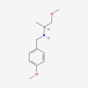 molecular formula C12H19NO2 B3022554 (4-Methoxy-benzyl)-(2-methoxy-1-methyl-ethyl)-amine CAS No. 353777-78-3